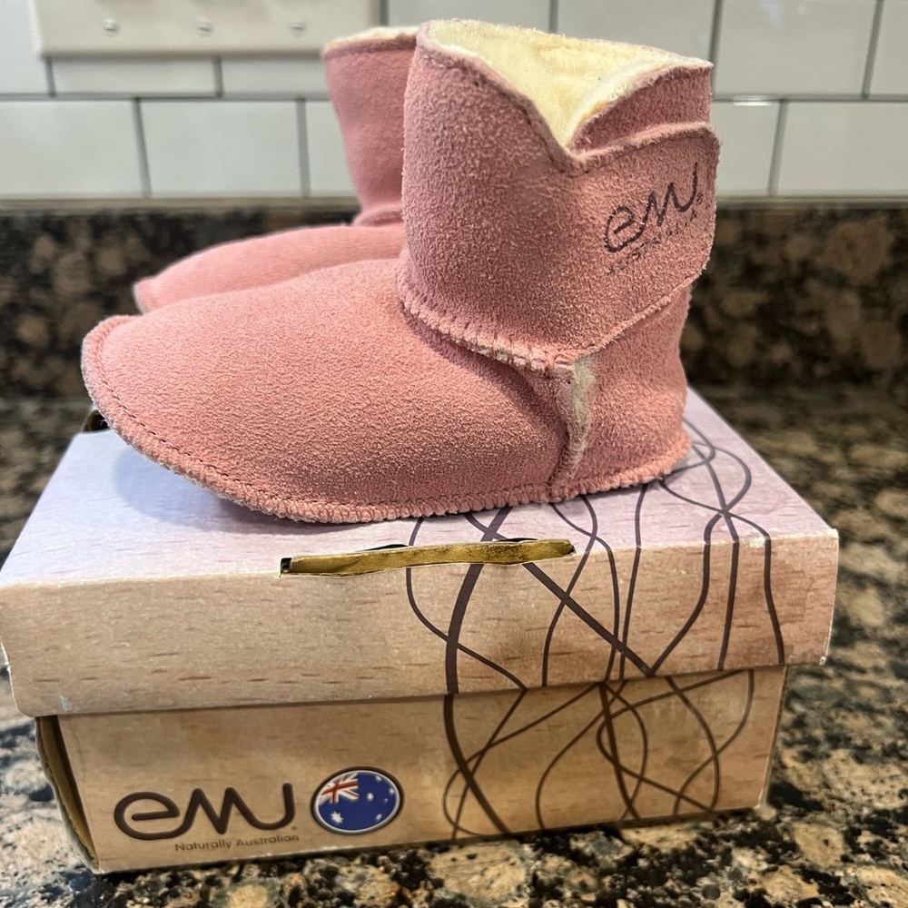 EMU Shearling Lined Baby Booties 6-12mths